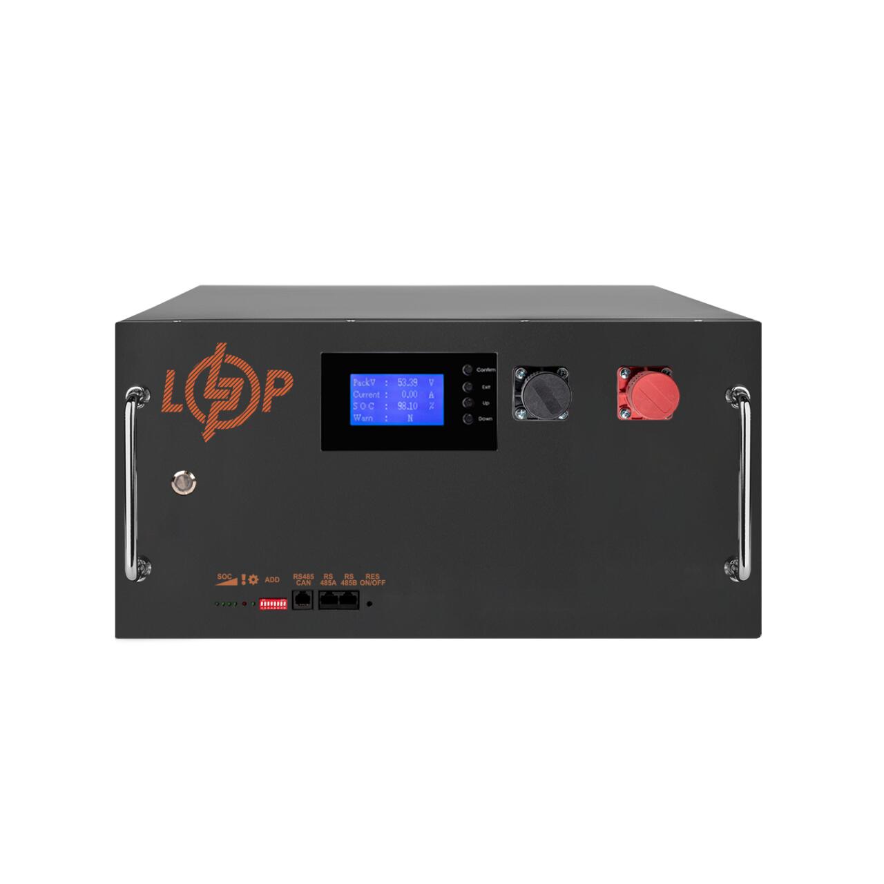 ���������� LP LiFePO4 51,2V - 280 Ah (14336Wh) (BMS SP 200A/100�) RM RS485/CAN LCD BL