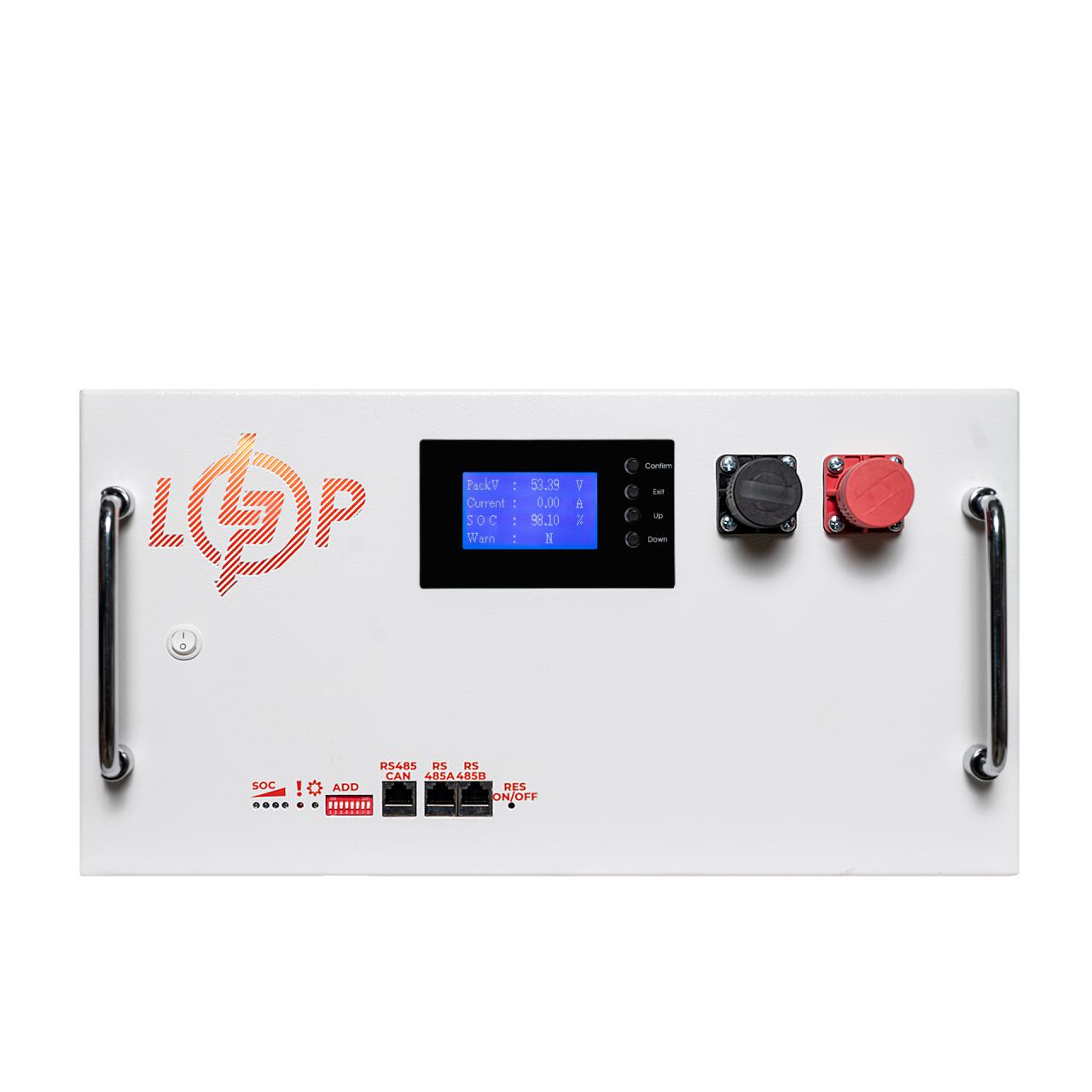 ���������� LP LiFePO4 51,2V - 280 Ah (14336Wh) (BMS SP 200A/100�) RM RS485/CAN LCD WH