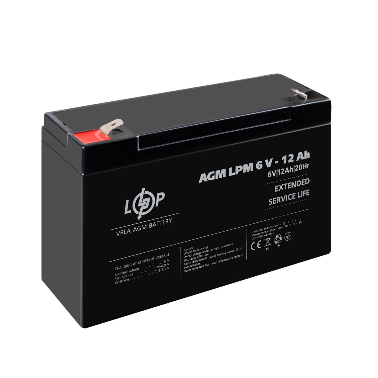 ��������� (4159) ���������� AGM LPM 6V - 12 Ah (11-2023)