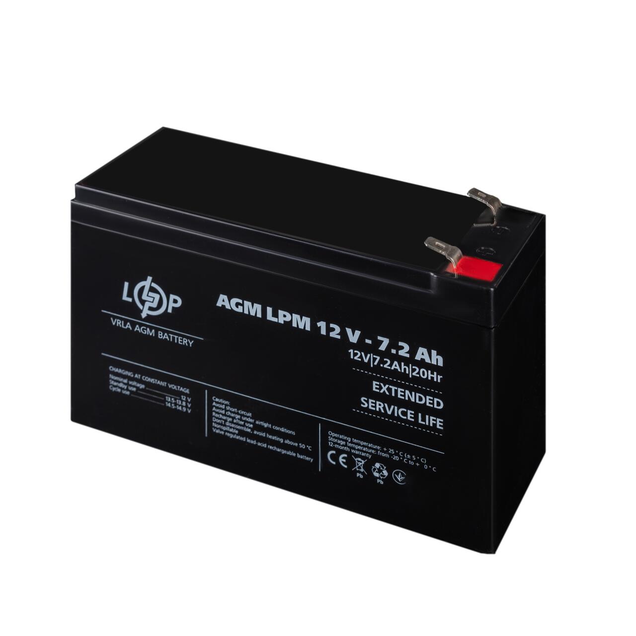 ���������� AGM LPM 12V - 7.2 Ah