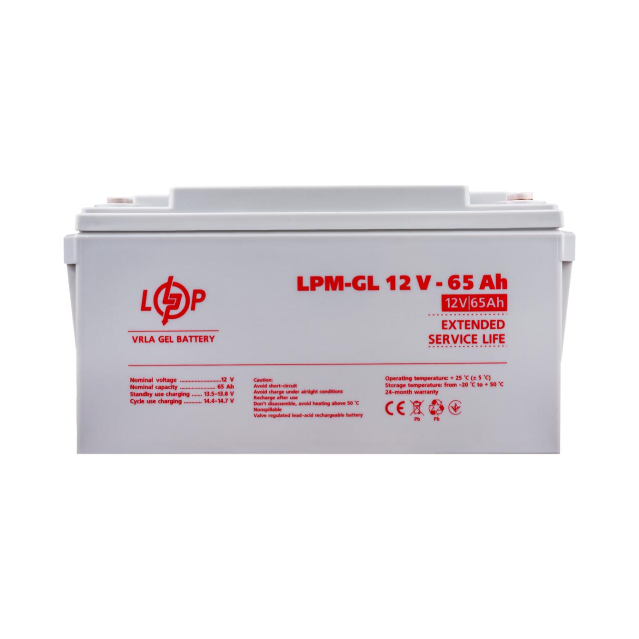 ���������� ������� LPM-GL 12V - 65 Ah