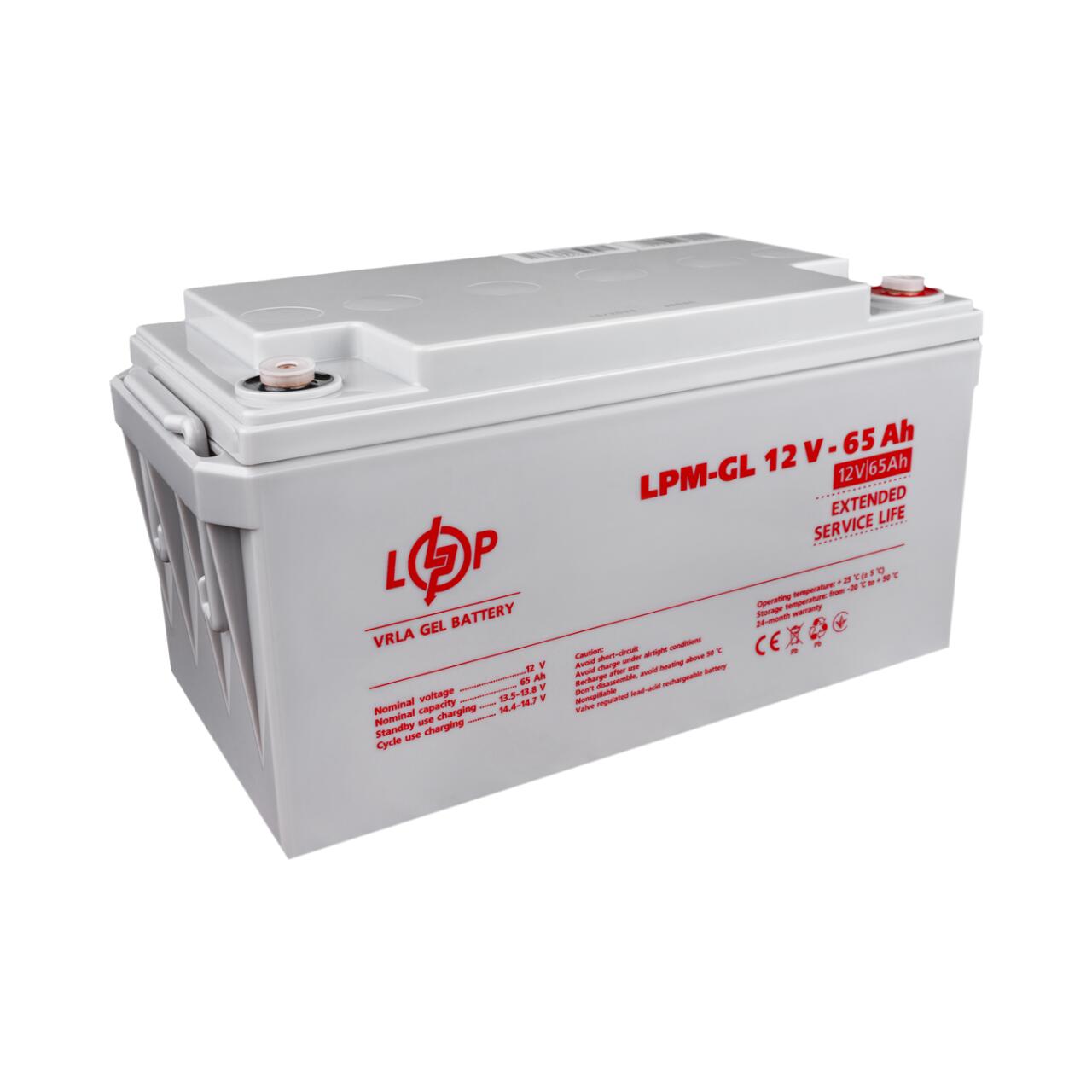 ���������� ������� LPM-GL 12V - 65 Ah