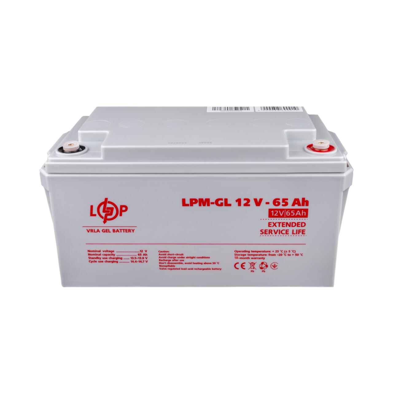 ���������� ������� LPM-GL 12V - 65 Ah