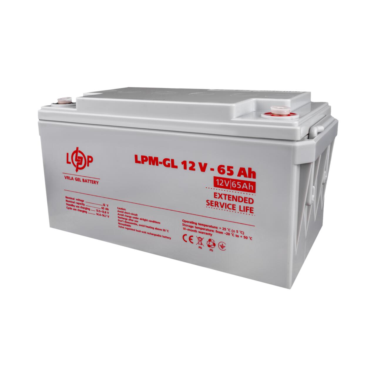 ���������� ������� LPM-GL 12V - 65 Ah