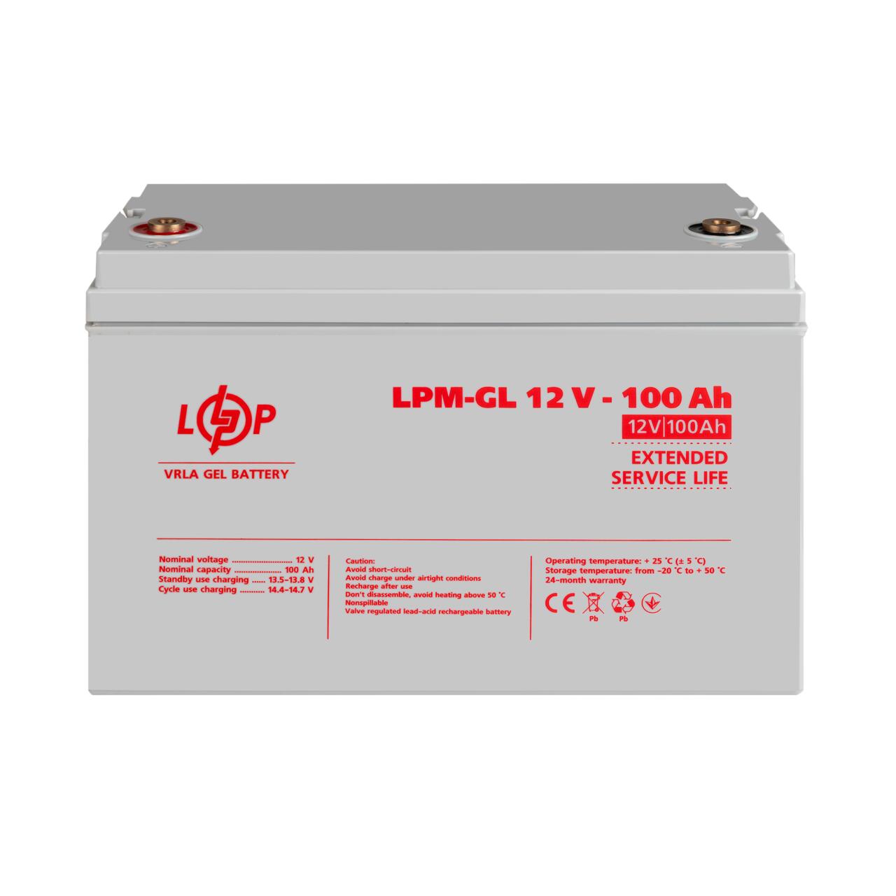 ���������� ������� LPM-GL 12V - 100 Ah