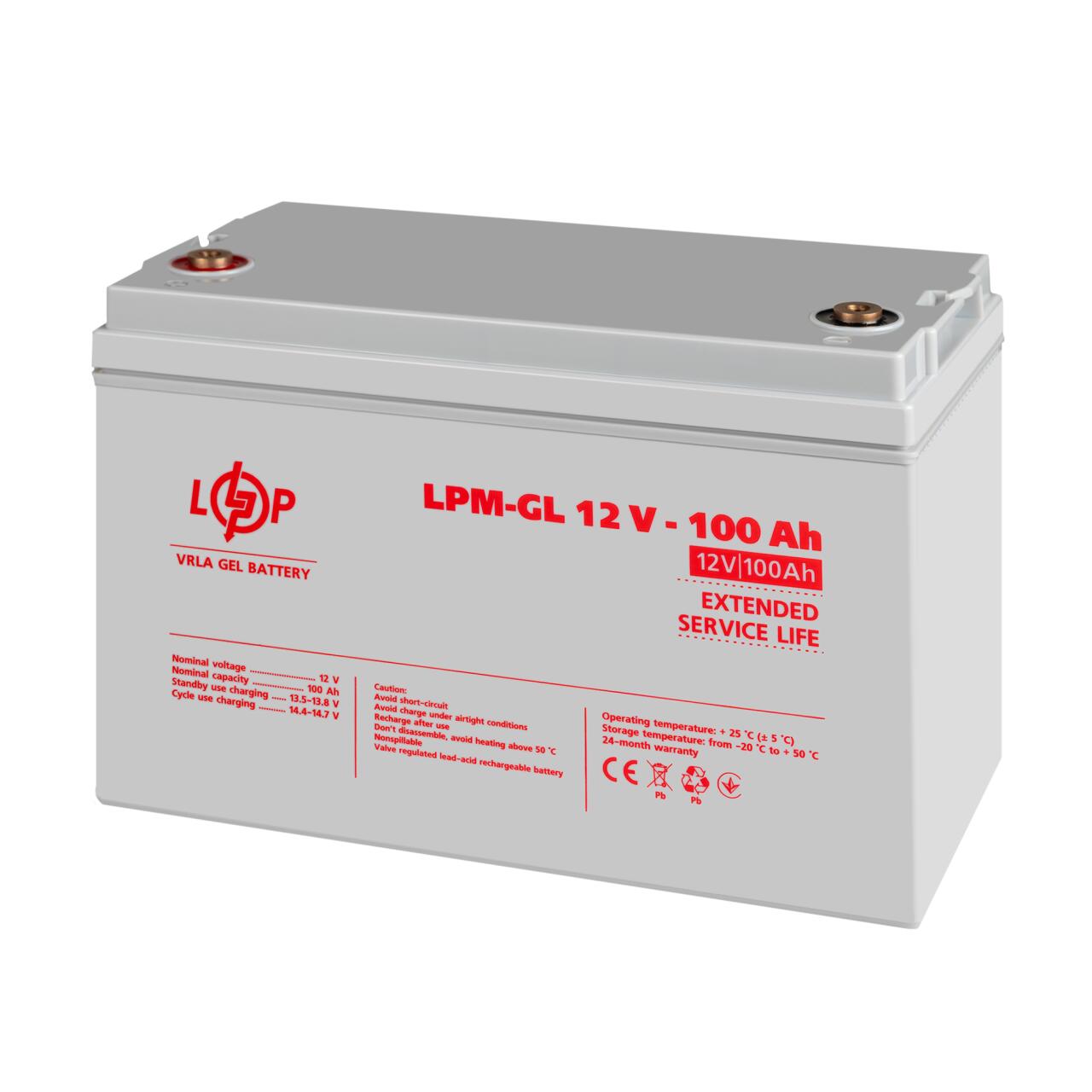 ���������� ������� LPM-GL 12V - 100 Ah