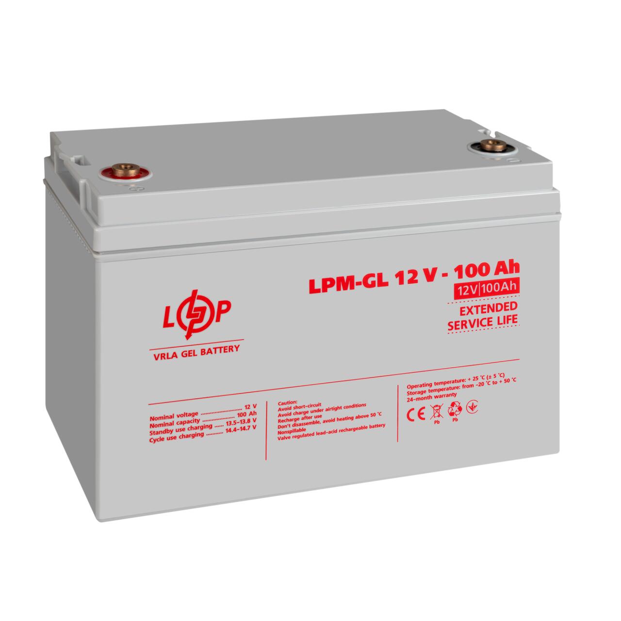���������� ������� LPM-GL 12V - 100 Ah