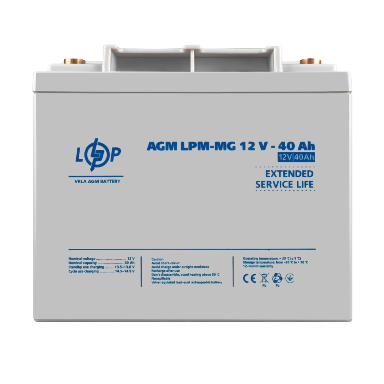 ���������� ������������� LPM-MG 12V - 40 Ah