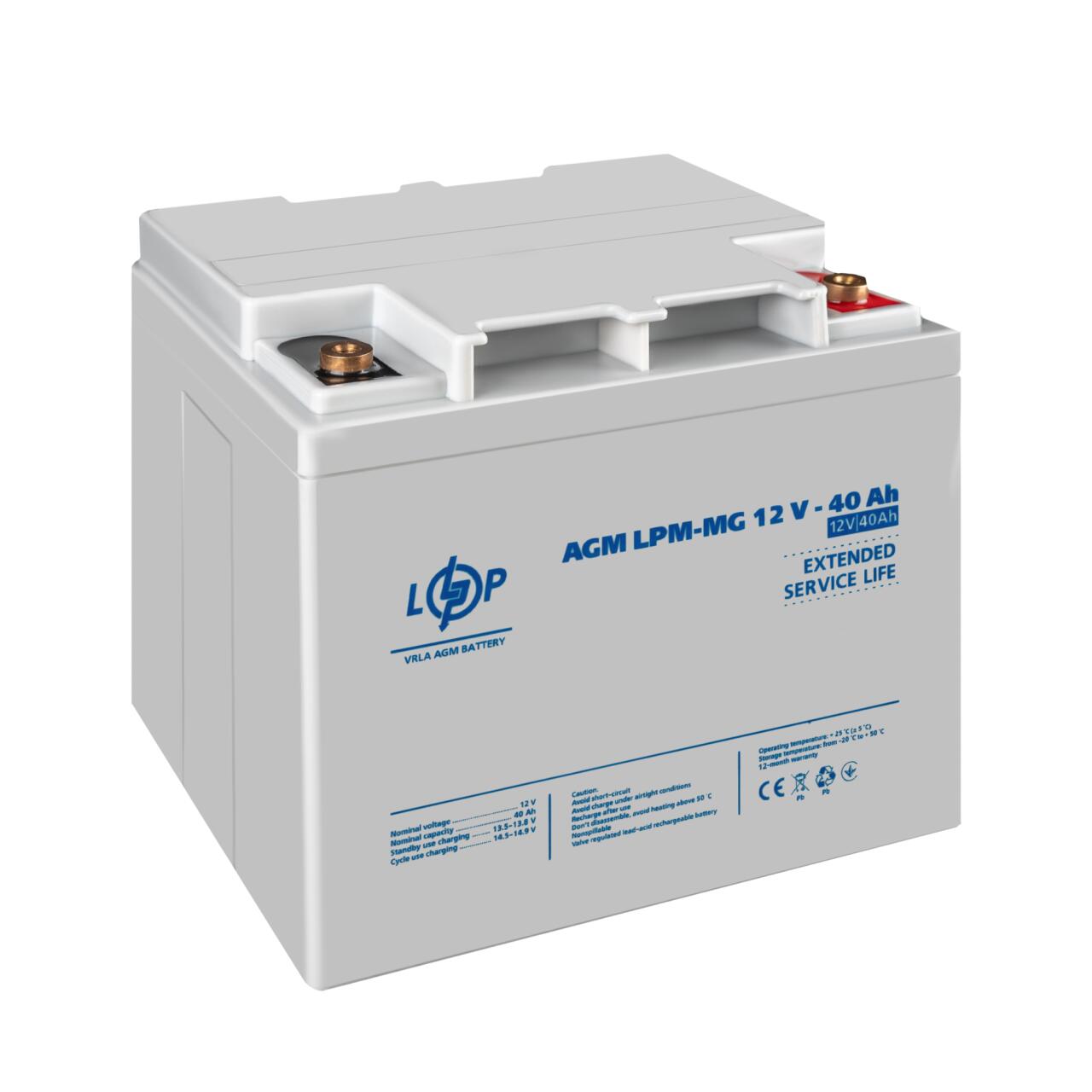 ���������� ������������� LPM-MG 12V - 40 Ah