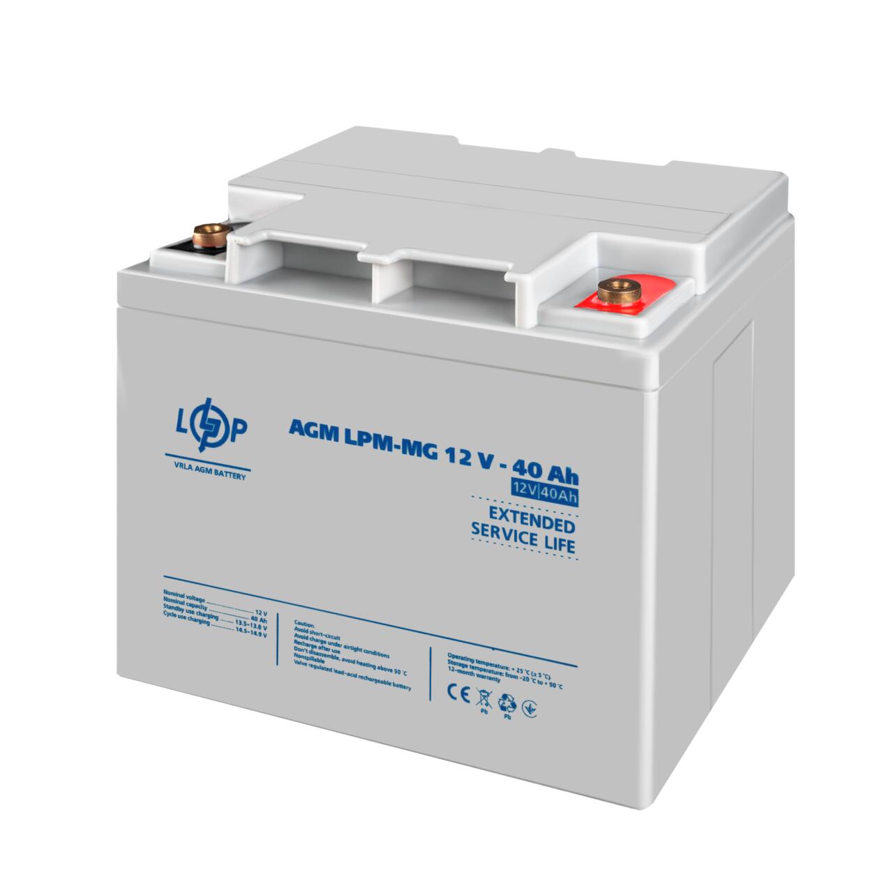 ���������� ������������� LPM-MG 12V - 40 Ah