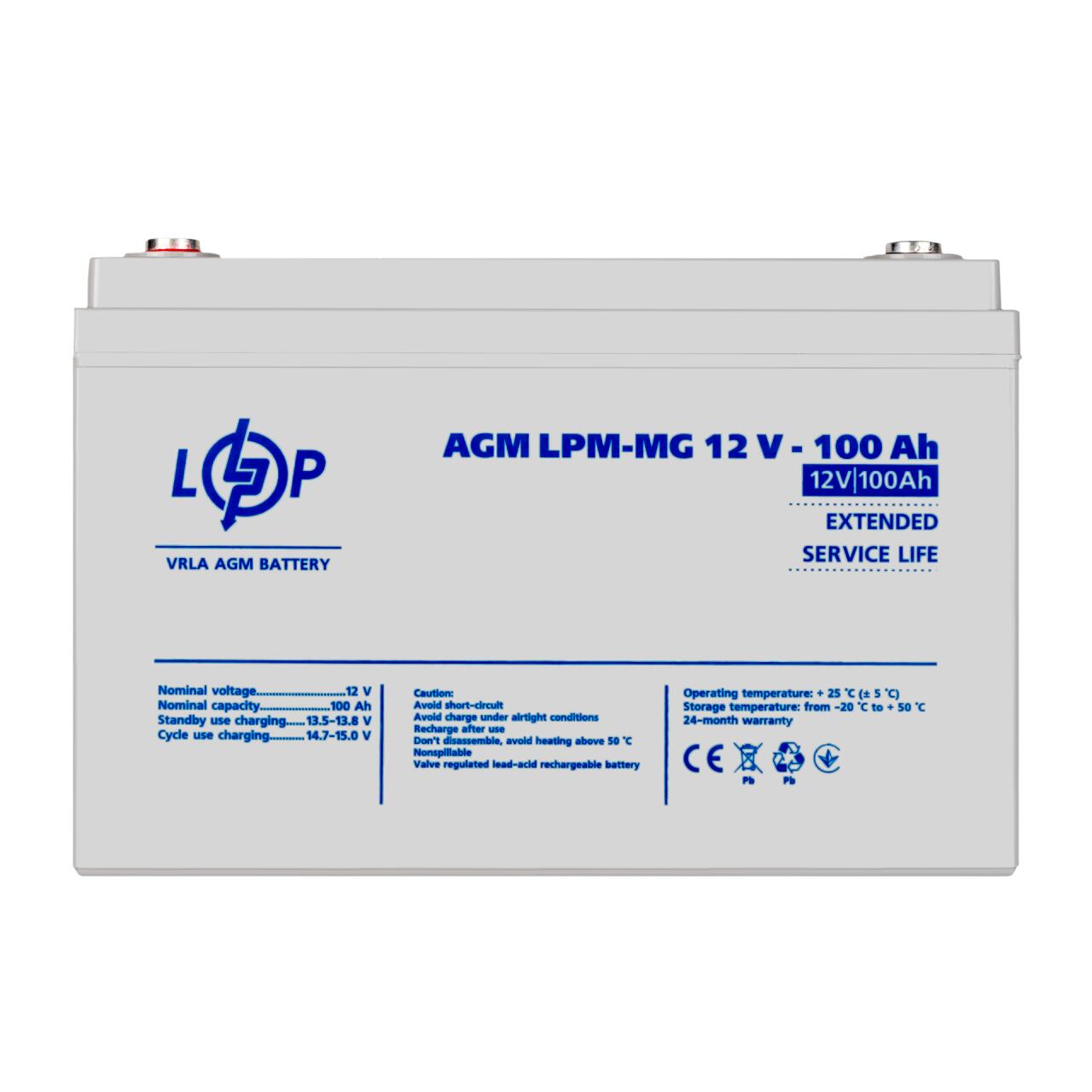 ���������� ������������� LPM-MG 12V - 100 Ah