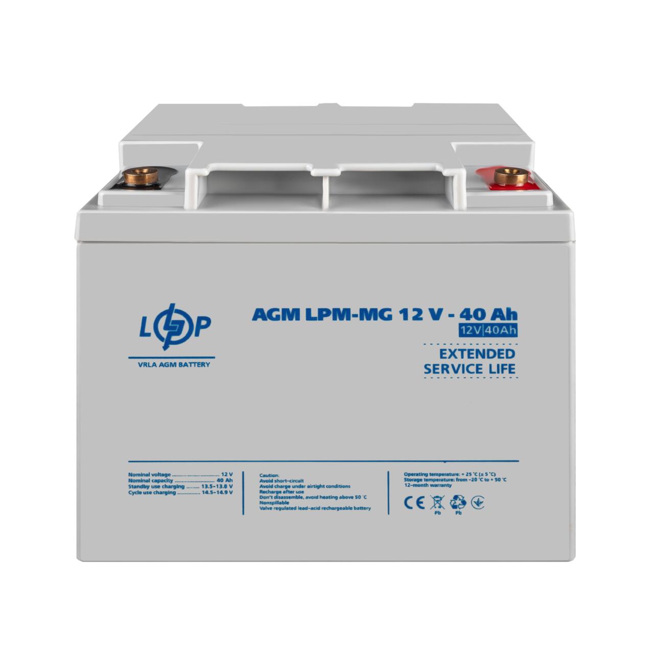��������� (3874) ���������� ������������� AGM LPM-MG 12V - 40 Ah 09/2023