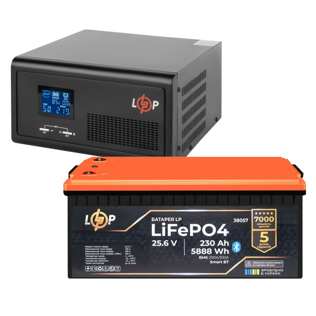 �������� ���������� �������� LogicPower 2300W + ���� (LiFePO4) ������� 5888Wh