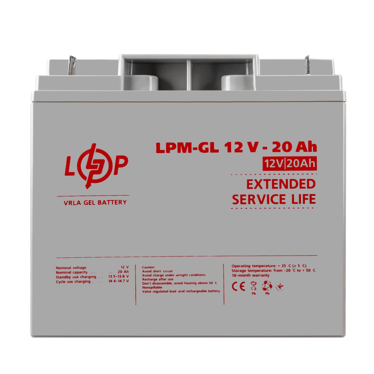 ��������� ���������� ������� LPM-GL 12V - 20 Ah