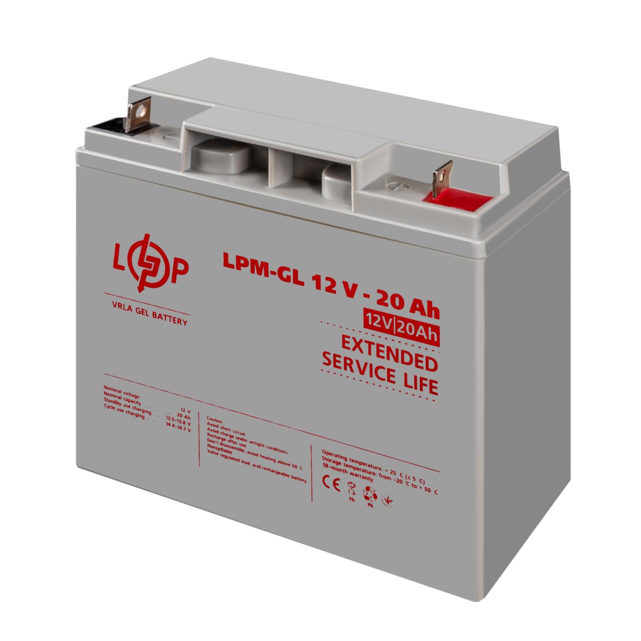 ��������� ���������� ������� LPM-GL 12V - 20 Ah