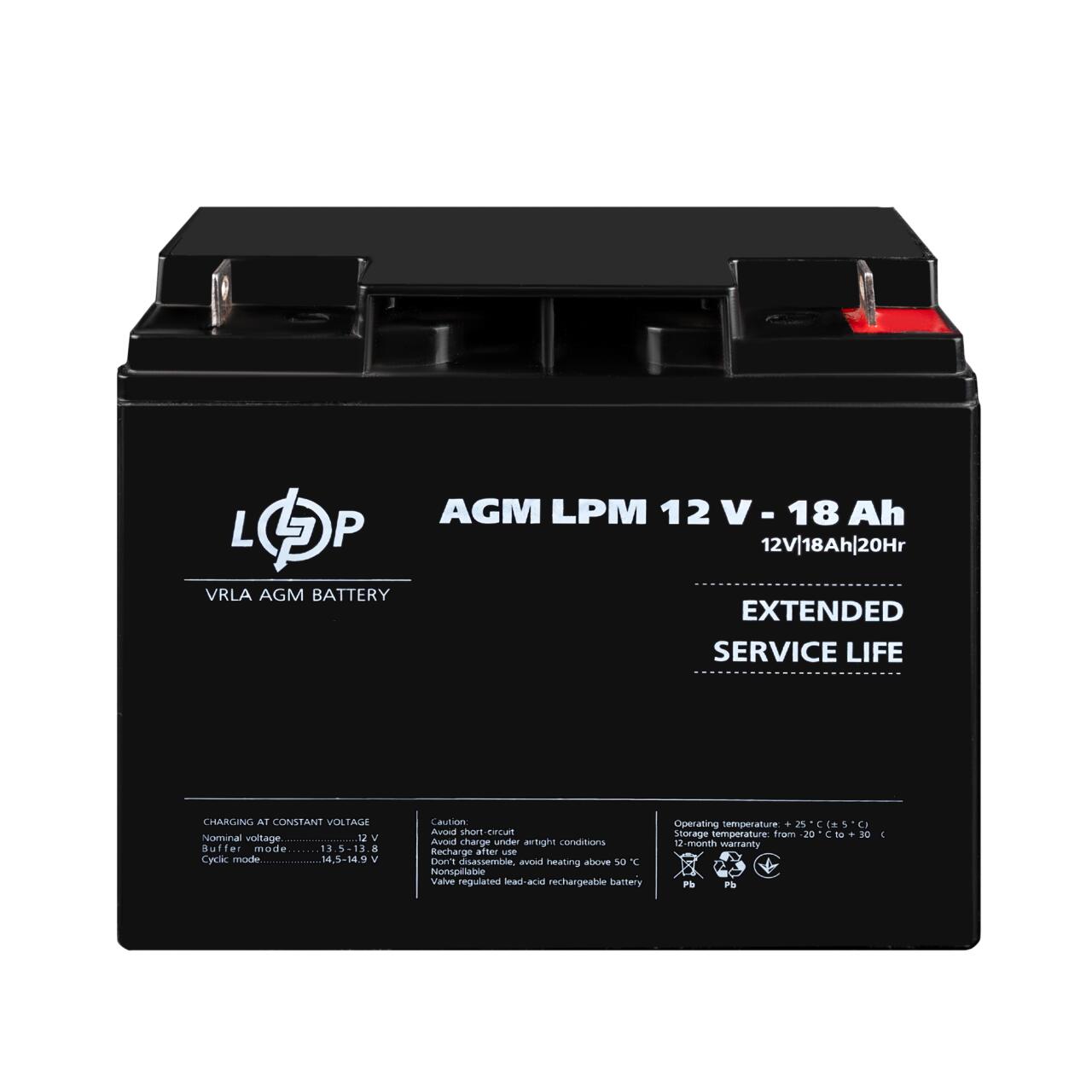 ��������� ���������� AGM LPM 12V - 18 Ah