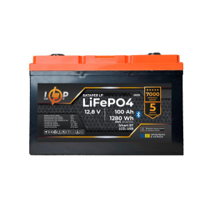���������� LP LiFePO4 12,8V - 100 Ah (1280Wh) (BMS 100A/50�) ������� LCD USB Smart BT