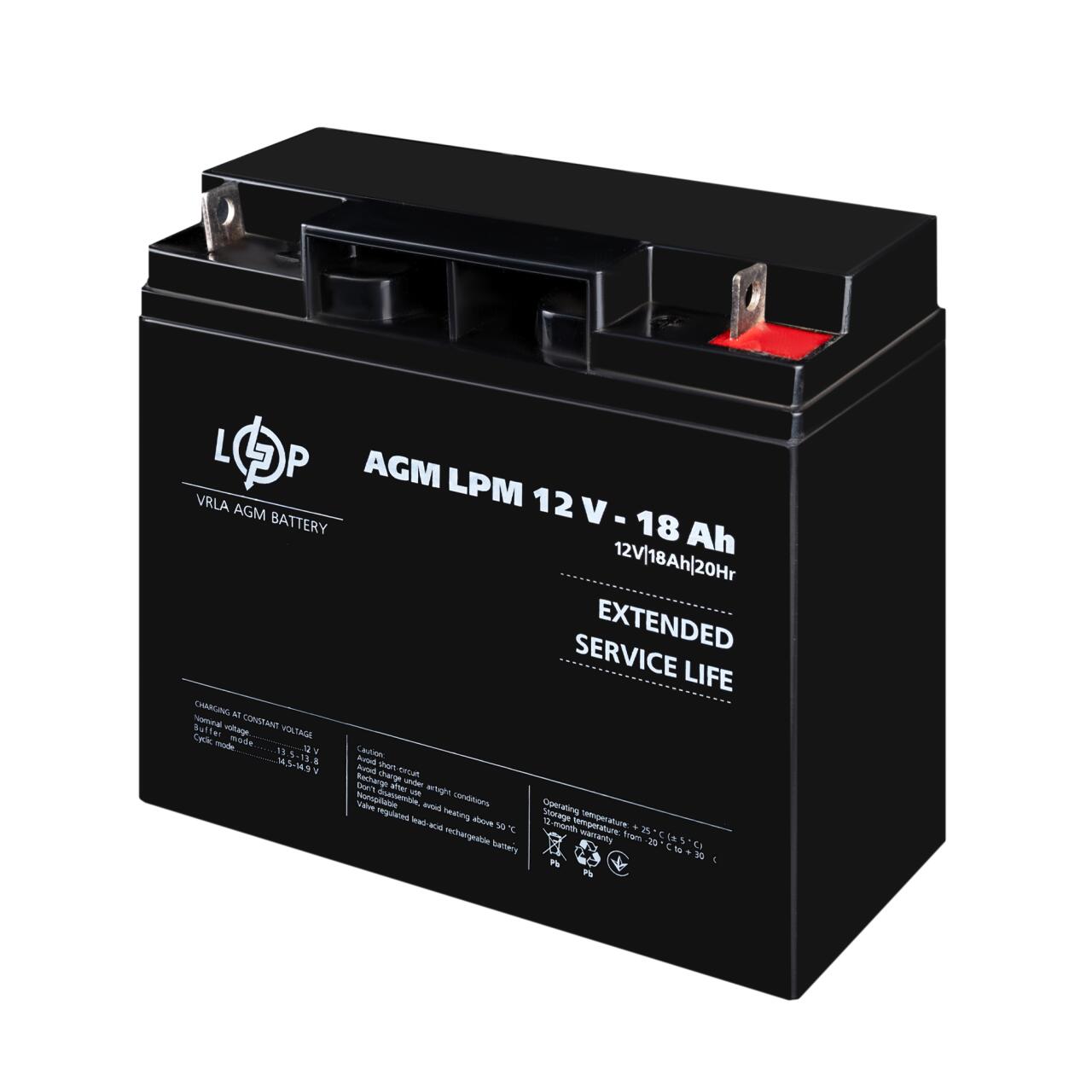 ���������� AGM LPM 12V - 18 Ah