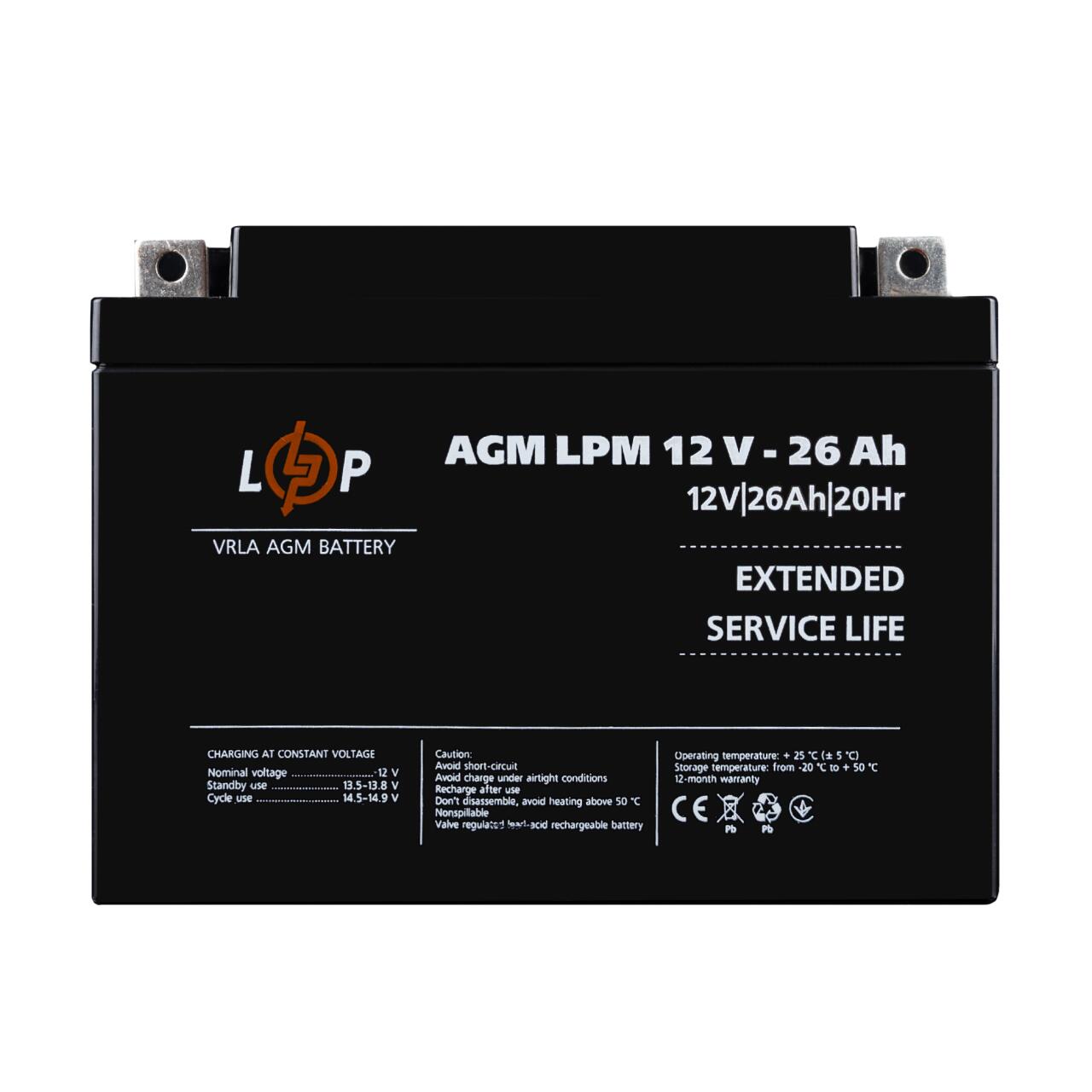 ���������� AGM LPM 12V - 26 Ah