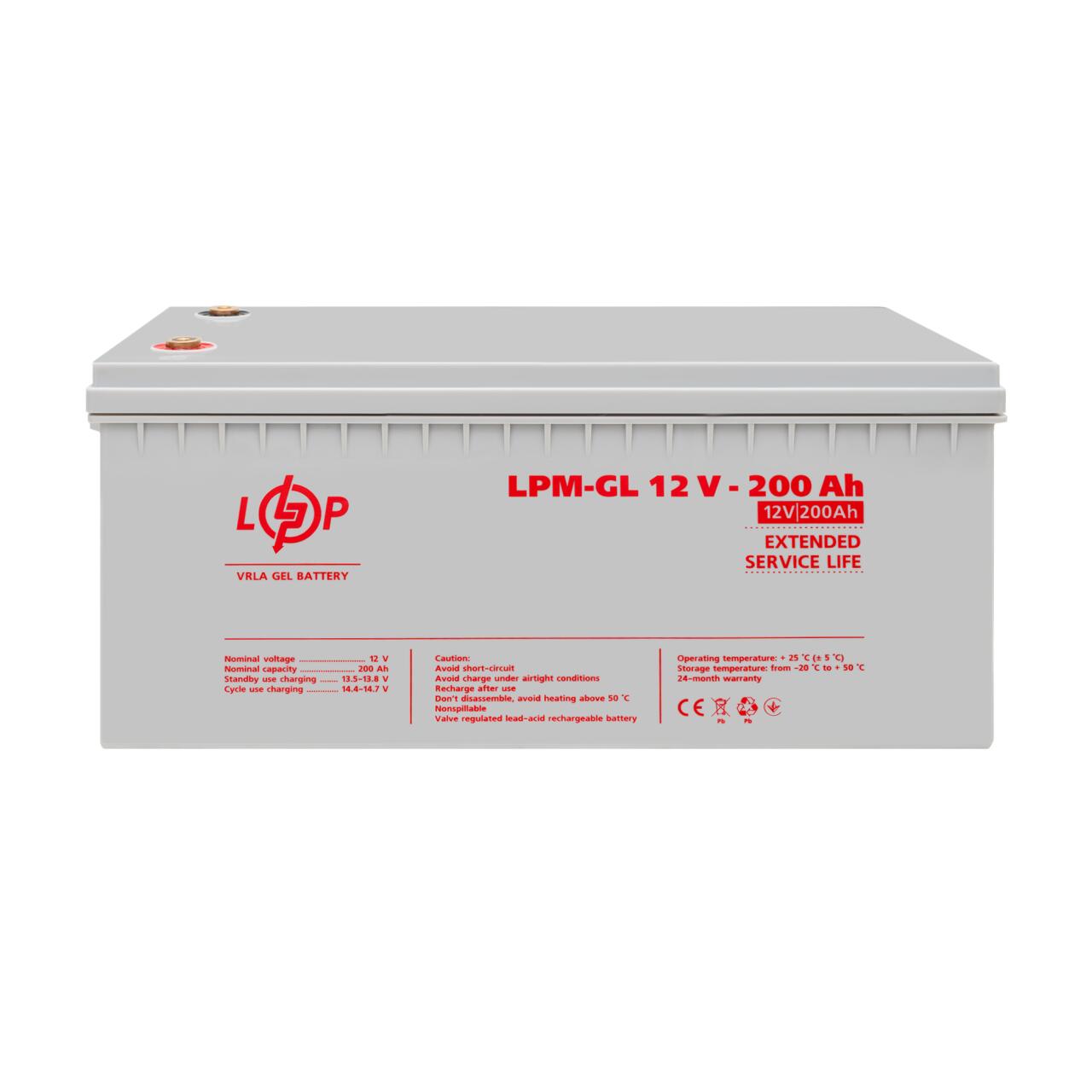 ���������� ������� LPM-GL 12V - 200 Ah