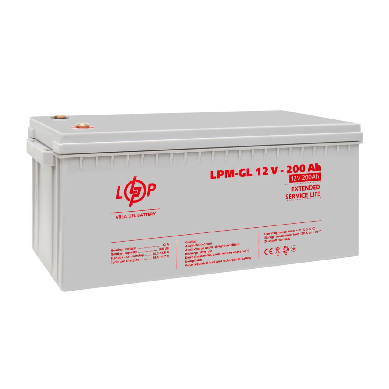 ���������� ������� LPM-GL 12V - 200 Ah