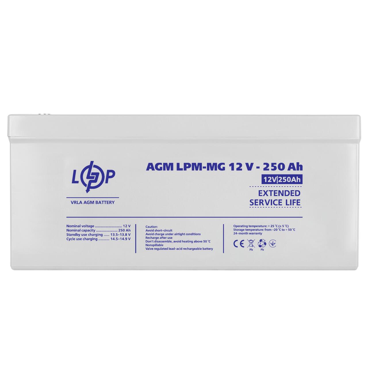 ���������� ������������� LPM-MG 12V - 250 Ah