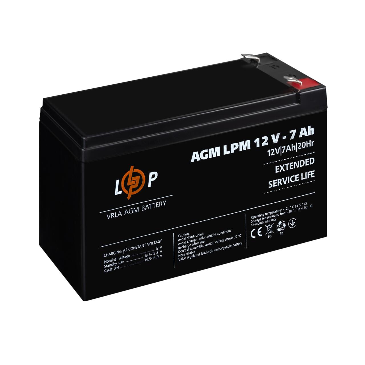 ���������� AGM LPM 12V - 7 Ah ������ 04.2025