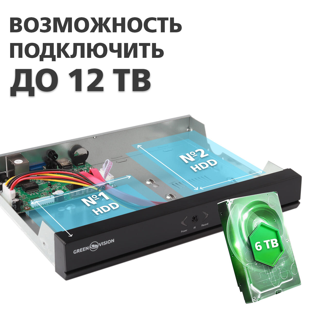 IP ������������� 32-��������� 5MP NVR GreenVision GV-N-S002/32