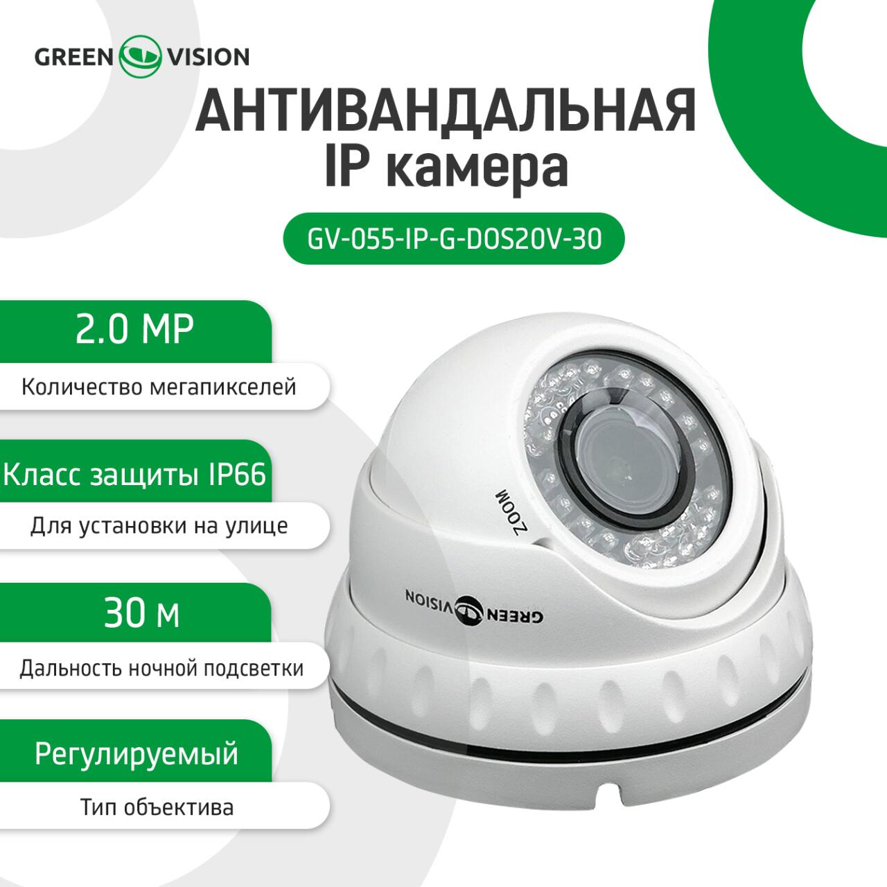 ������������� IP ������ GV-055-IP-G-DOS20V-30