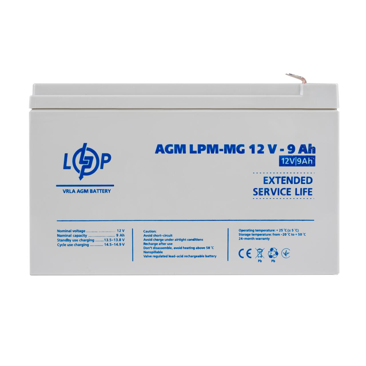 ���������� ������������� LPM-MG 12V - 9 Ah