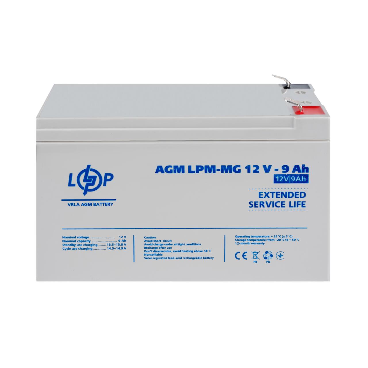 ���������� ������������� LPM-MG 12V - 9 Ah