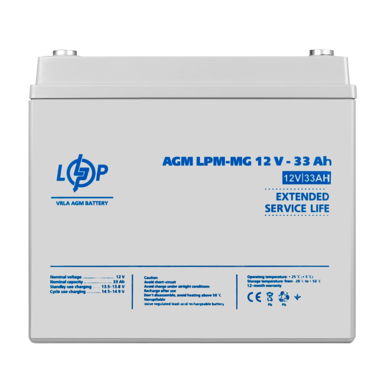 ���������� ������������� LPM-MG 12V - 33 Ah