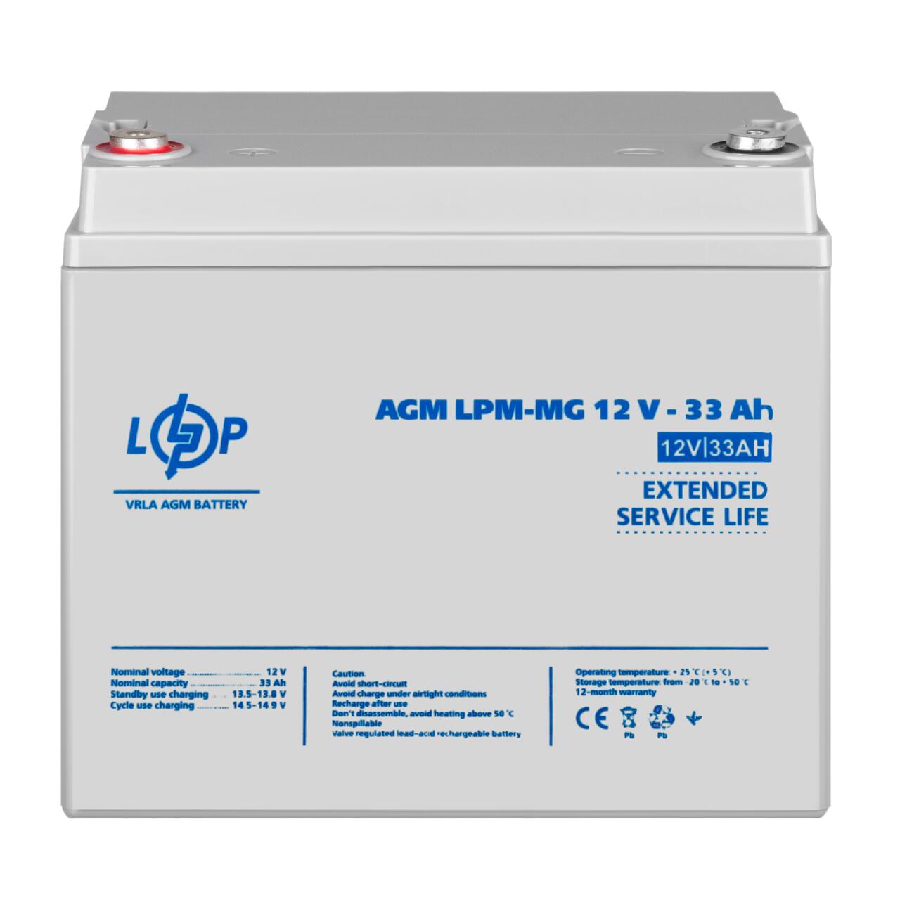 ���������� ������������� LPM-MG 12V - 33 Ah