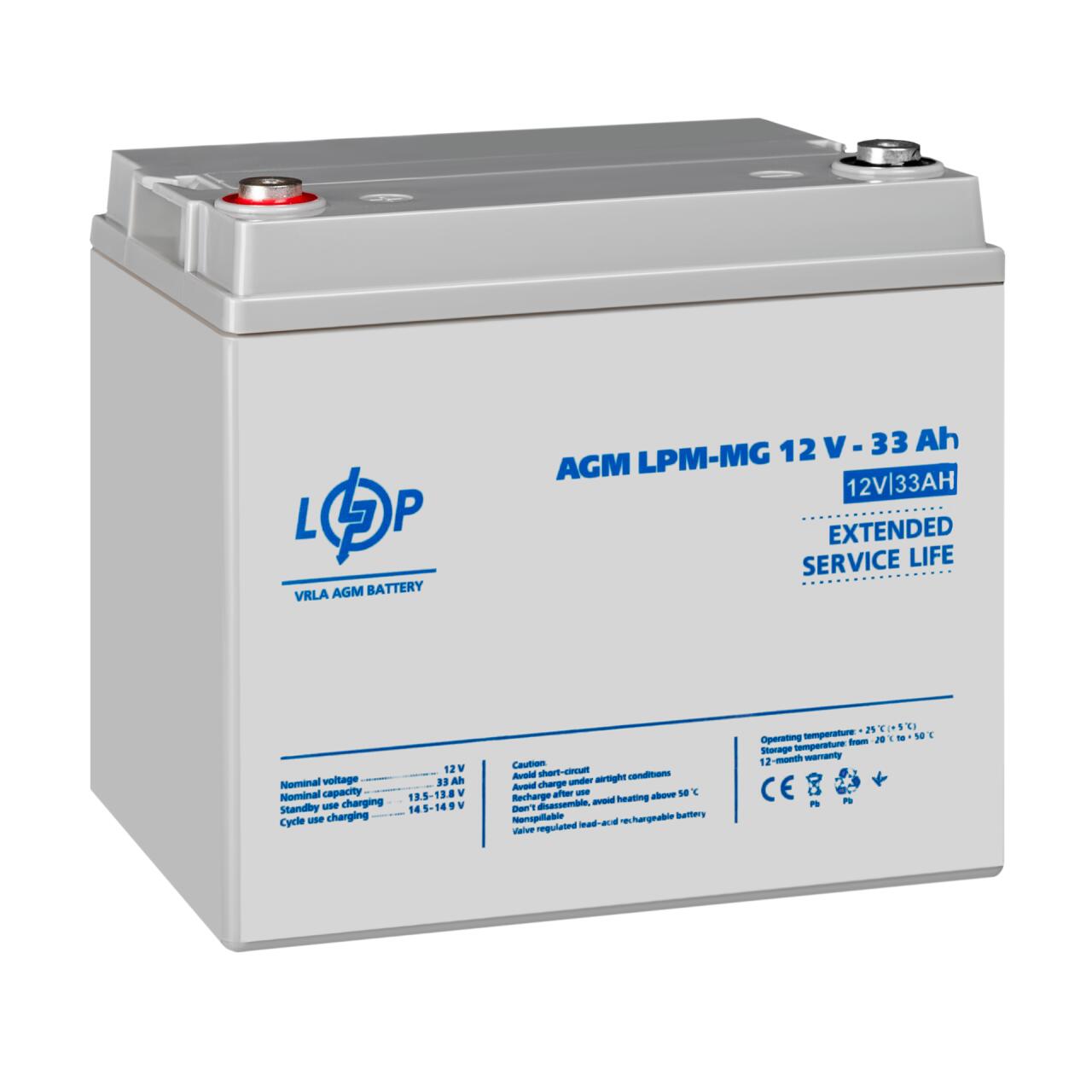 ���������� ������������� LPM-MG 12V - 33 Ah