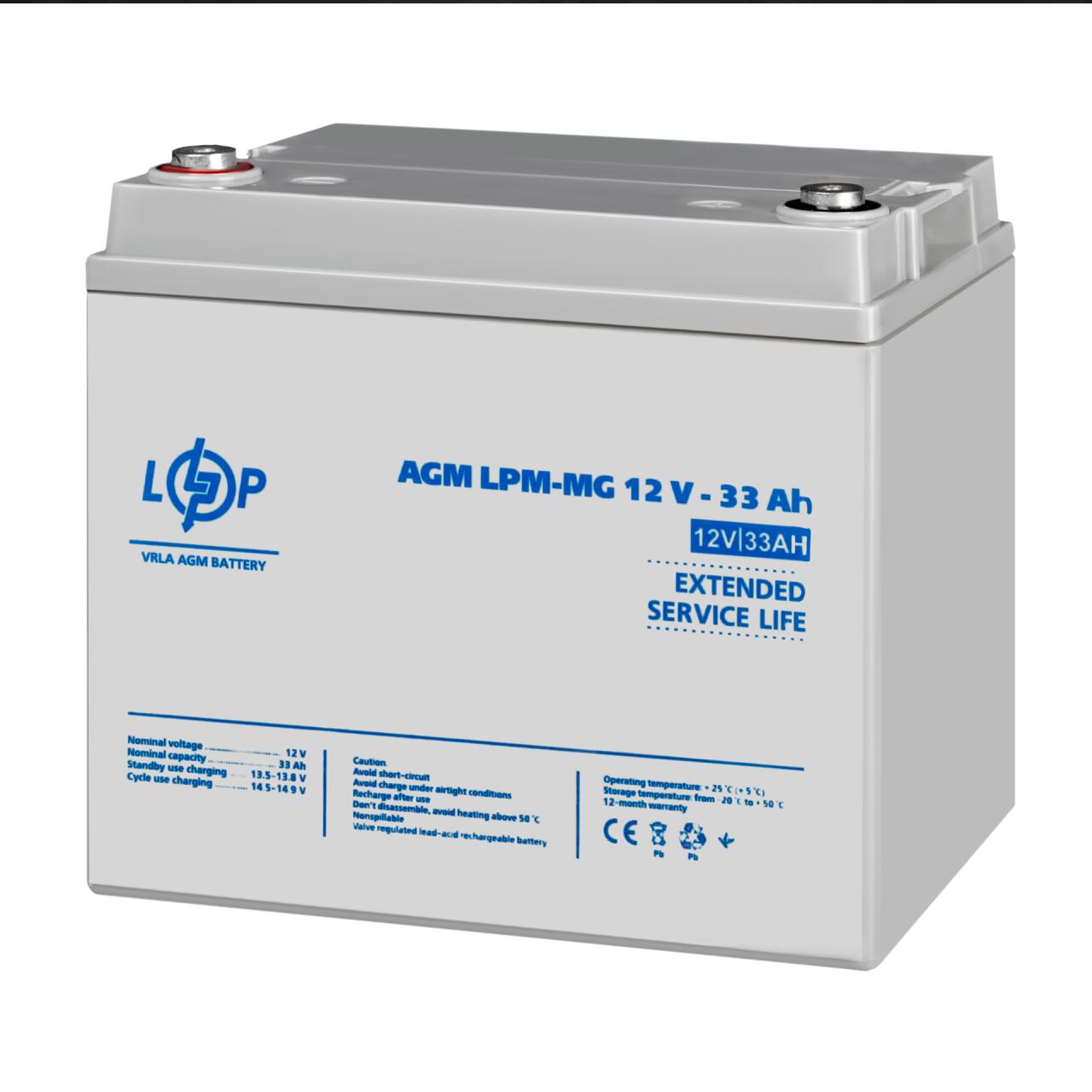 ���������� ������������� LPM-MG 12V - 33 Ah
