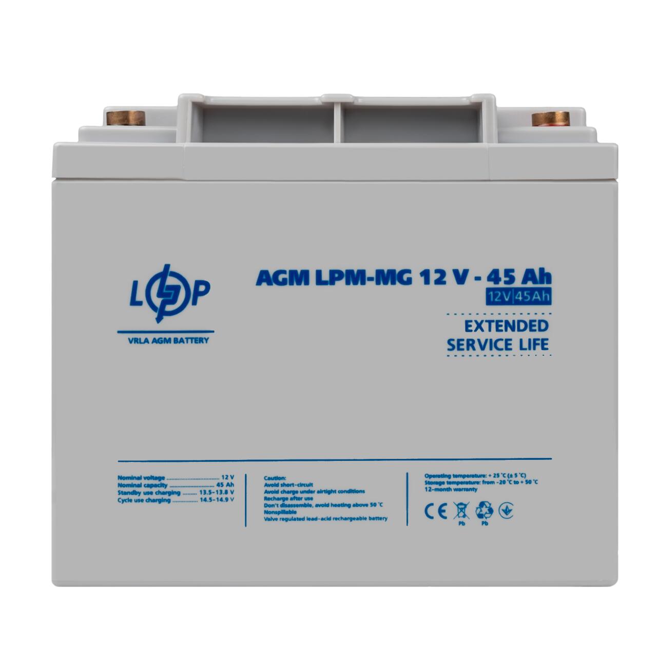 ���������� ������������� LPM-MG 12V - 45 Ah