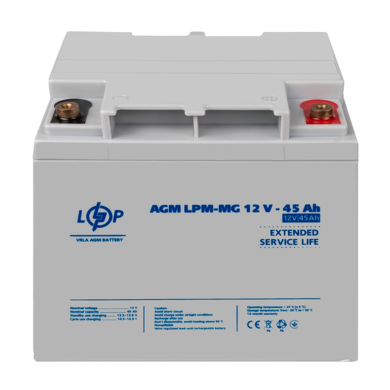 ���������� ������������� LPM-MG 12V - 45 Ah